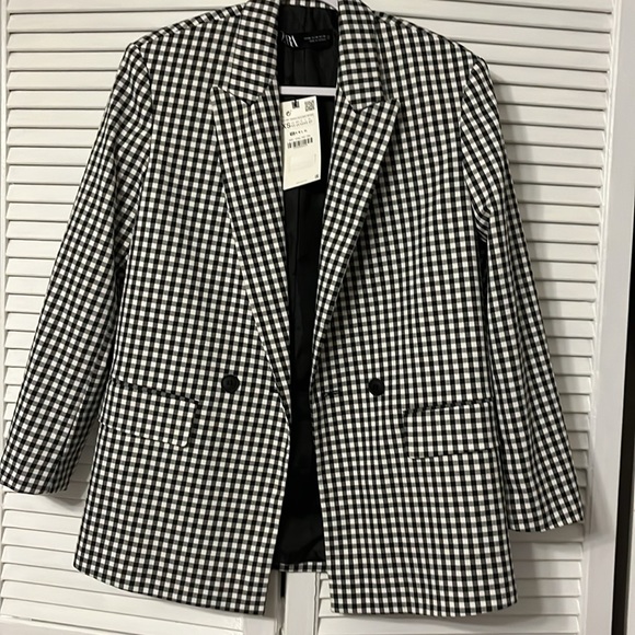 COPY - Zara NWT Houndstooth Zara Blazer New With Tag. - Picture 2 of 5